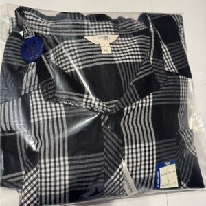 Terra & Sky Monochrome Checkered Blouse